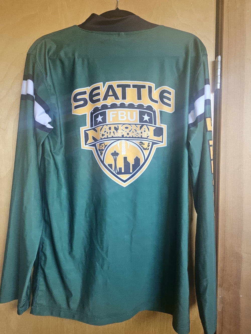 Seattle FBU National Championship Long Sleeve Jersey - Green